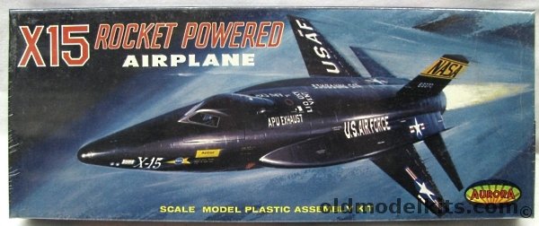 Aurora 1/48 X-15 Rocket Powered Airplane, 120-130 plastic model kit